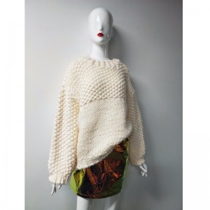 HANDGESTRICKTER PULLOVER RLWS0005F