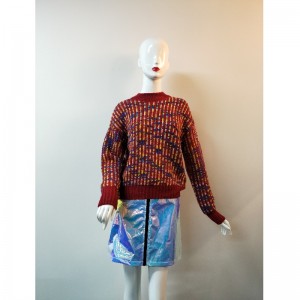 BUNTER SWEATER RLWS0120F MIT CREW-AUSSCHNITT