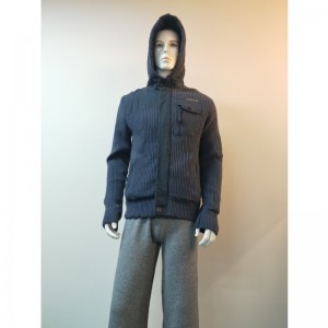 SWEATERCOAT MIT MARINEKAPUZE RLMS0070F